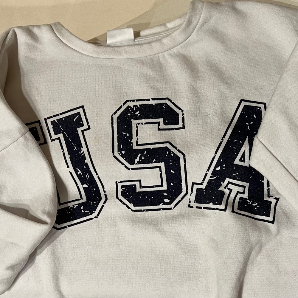 Juniors Hoodie Cropped Sz M